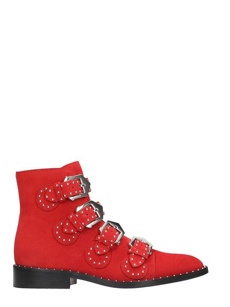 givenchy studded boots red|givenchy boots for women.